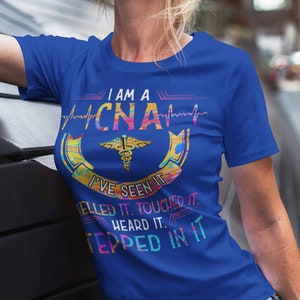 Women's Funny CNA T Shirt CNA Shirt Seen It Smelled It Stepped In It Tee Funny CNA Shirts Cna Gift Idea image 1