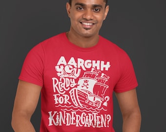 Funny Pirate Kindergarten T-Shirt: Back To School Teacher Shirt