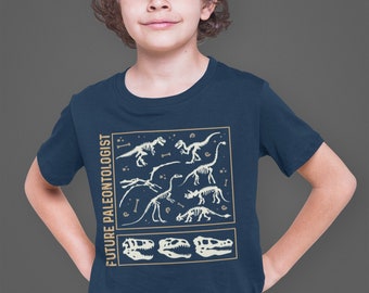 Future Paleontologist Kids T-Shirt: Dinosaur Fossil Bones, Scientist Gift