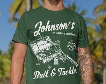Men's Personalized Fishing T Shirt Bait & Tackle Shirts Custom T