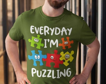 Doryti Everyday Im Puzzling Autism Awareness Funny Women Sweatshirt tee Doryti Everyday Im Puzzling Autism Awareness Funny Women Sweatshirt tee