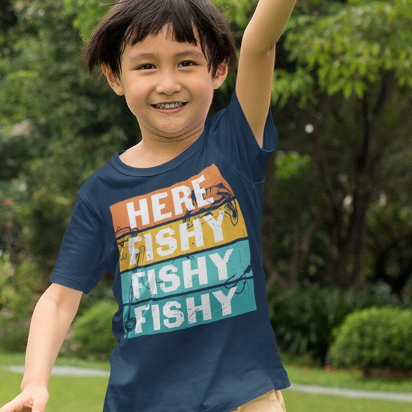 T-Shirt Umoristica Da Pesca JNR-Apparel &ndash; 'Fishing Tee Probably Thinking About Fishing', 100% Cotone
