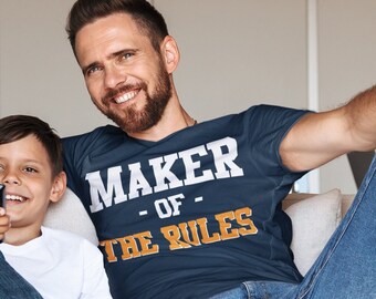 Teelesto Rule Maker Hashtag Dad Daddy Shirt for Mens Teelesto Rule Maker Hashtag Dad Daddy Shirt for Mens