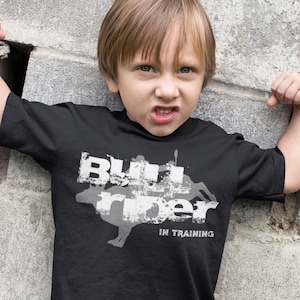Kids Bull Rider Shirt In Training Rodeo T Shirt Bull Riding Cowboy Western Graphic Tee Bucking Rodeo Clown Tshirt Youth Boy&#39;s Girl&#39;s