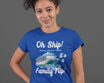 Women's Personalized Cruise Shirt Vacation Tee Custom Beach Trip TShirts Group T Shirts Matching Boat Yacht Ladies Gift Idea