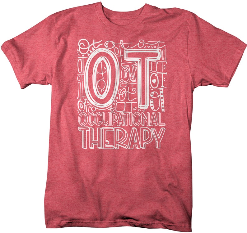 Men's Occupational Therapy T Shirt OT Typography T Shirt Occupational Therapy Shirt Ot Gift Shirts Therapist T Shirt RN LPN T Shirt image 8