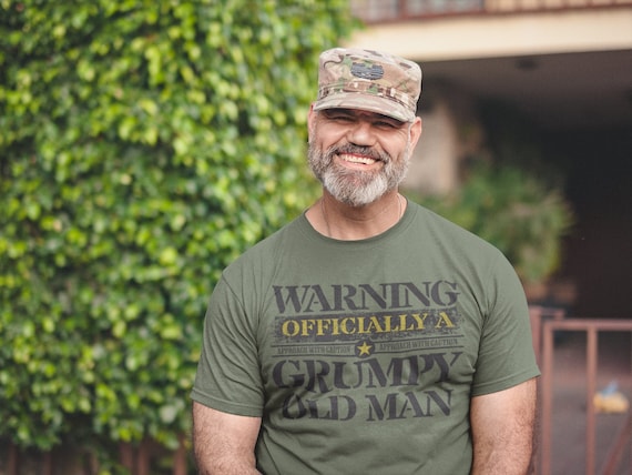 Men's Funny Birthday T Shirt Warning Grumpy Old Man Shirt Humor Joke 40th 50th 60th 70th 80th Gift For Him Unisex Tee Man