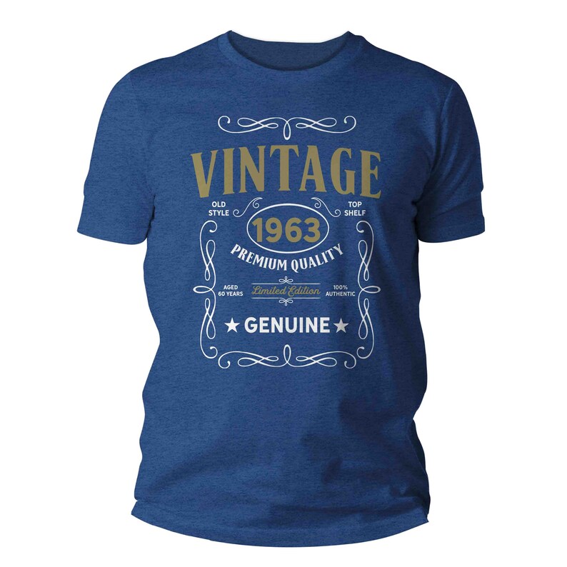 Men's Vintage 1963 60th Birthday T-shirt Classic Sixty - Etsy