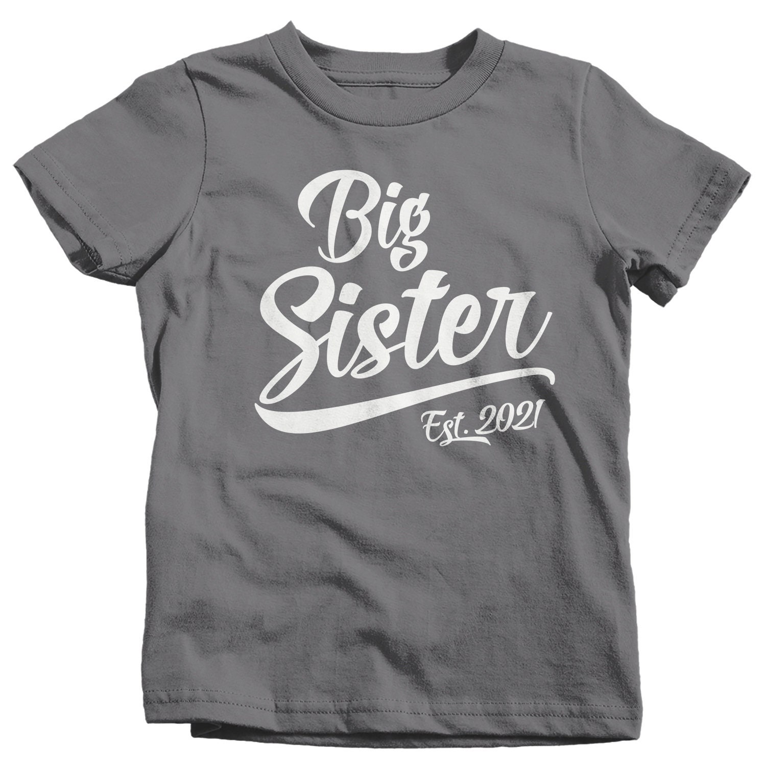 Girl's Big Sister EST. 2021 T-Shirt Promoted to Shirt Baby | Etsy