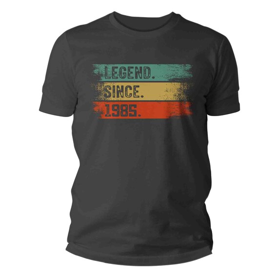 Men's 1985 Legend Since Birthday Shirt 40th Birthday T Shirt Forty Years Gift Grunge Bday Gift Men's Unisex Soft Tee 40 Bday Unisex Man