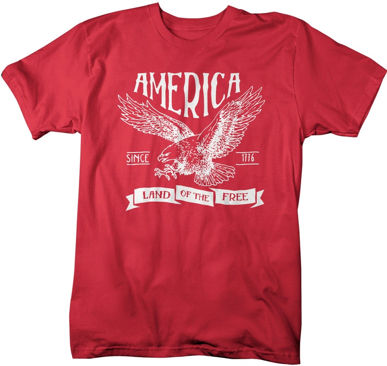 Men's Vintage America Tshirt Vintage Patriotic Shirts 4th Etsy