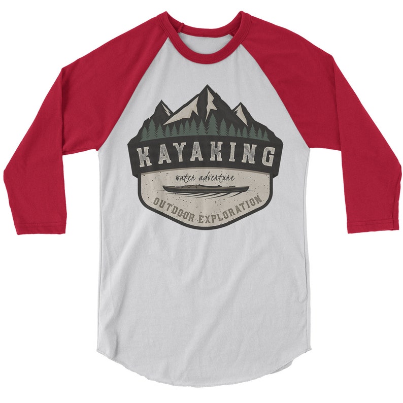 Men's Kayaking Shirt Water Adventure Shirts Kayak Graphic Etsy