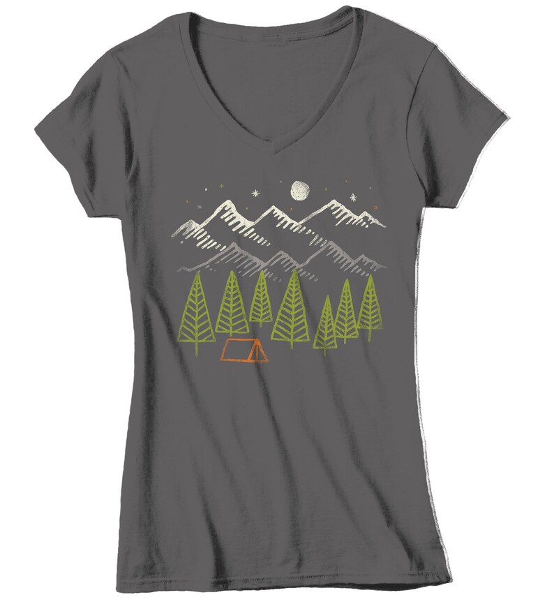 Women's Camping T Shirt Hipster Shirt Camp Shirts Camp Etsy
