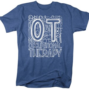 Men's Occupational Therapy T Shirt OT Typography T Shirt Occupational Therapy Shirt Ot Gift Shirts Therapist T Shirt RN LPN T Shirt image 7