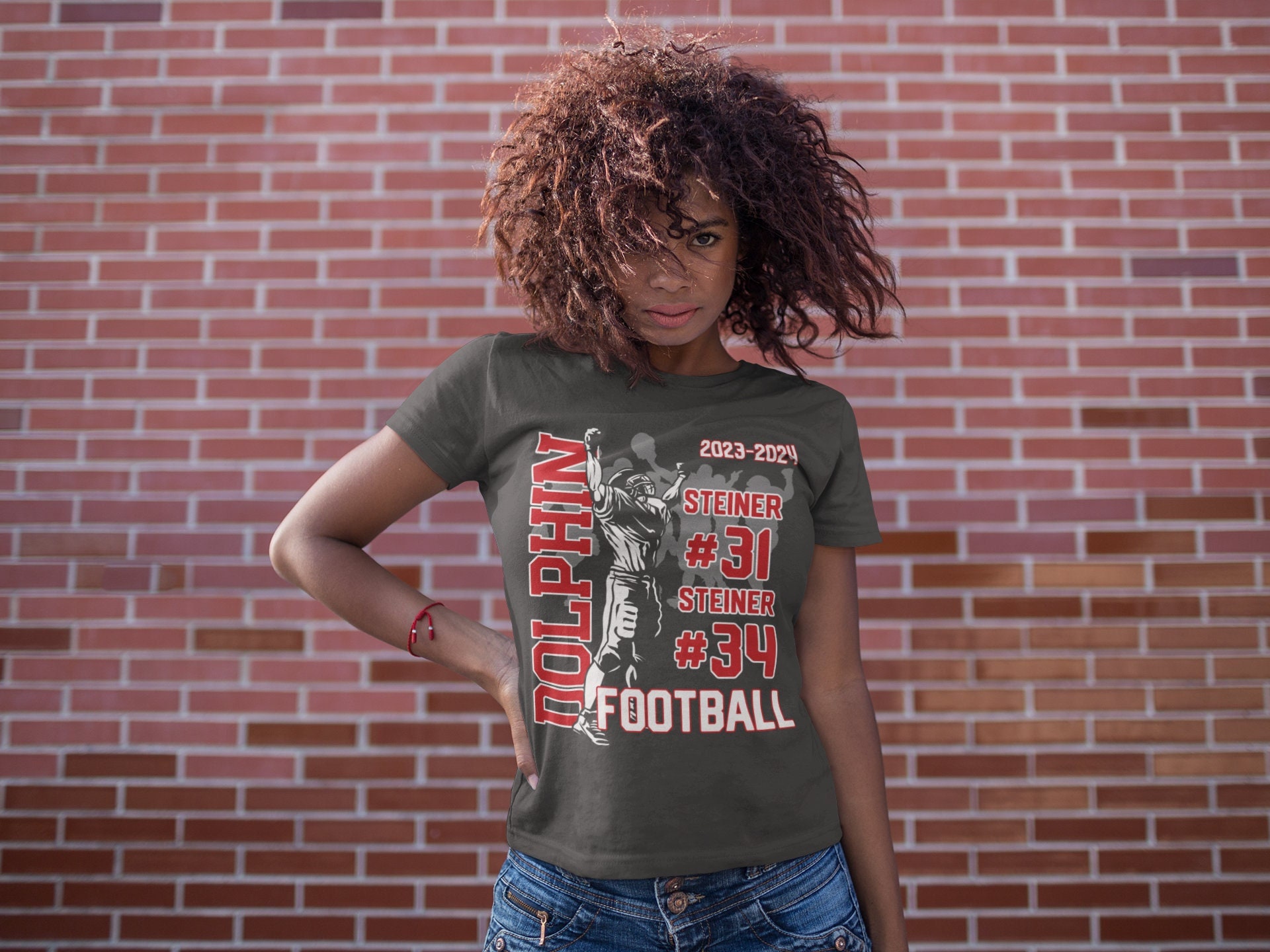 Women's Louisville Cardinals Rhinestone Football V-neck T-Shirt Tee  Bling Lady