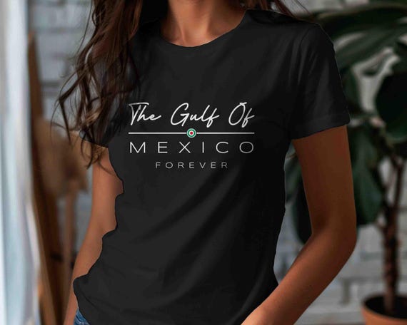 Men's Gulf Of Mexico Shirt Forever Shirt Minimal T-Shirt Gift Idea Anti Maga Protest Gulf of America Tourist Unisex Graphic Tee Grunge
