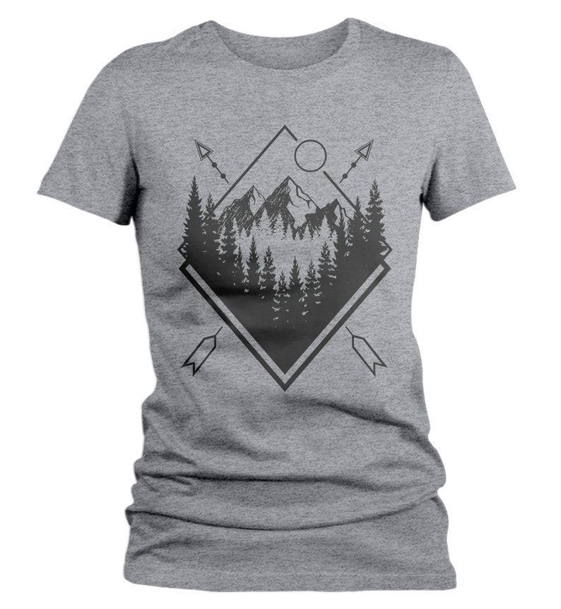 Women's Forest Hipster T-shirt Nature Shirt Mountains - Etsy