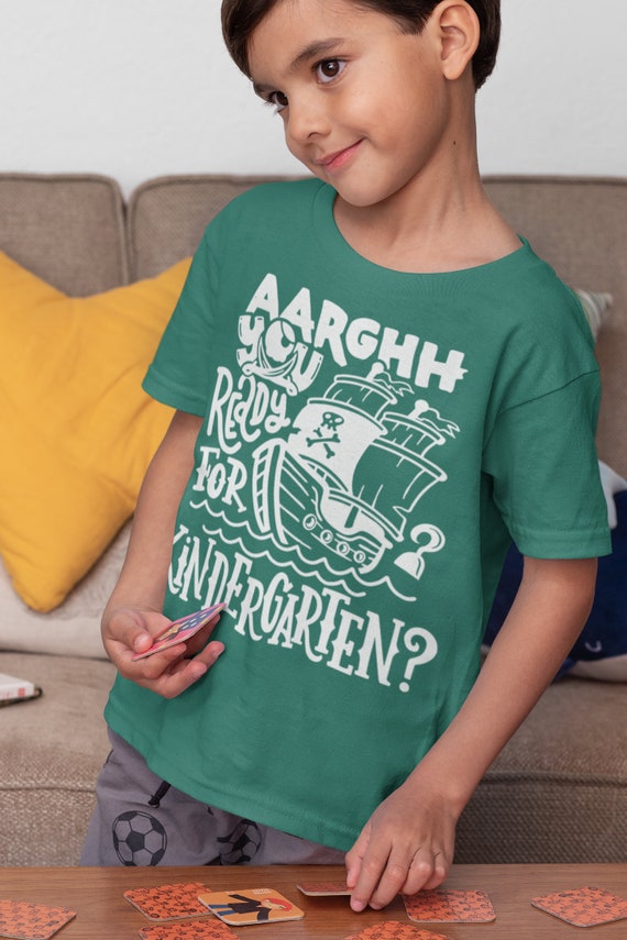 Kids Funny School T Shirt Kindergarten Shirts Pirate Theme Arrgh You Ready Pirates Talk Back To School Tshirt Unisex Boys Girls Graphic Tee