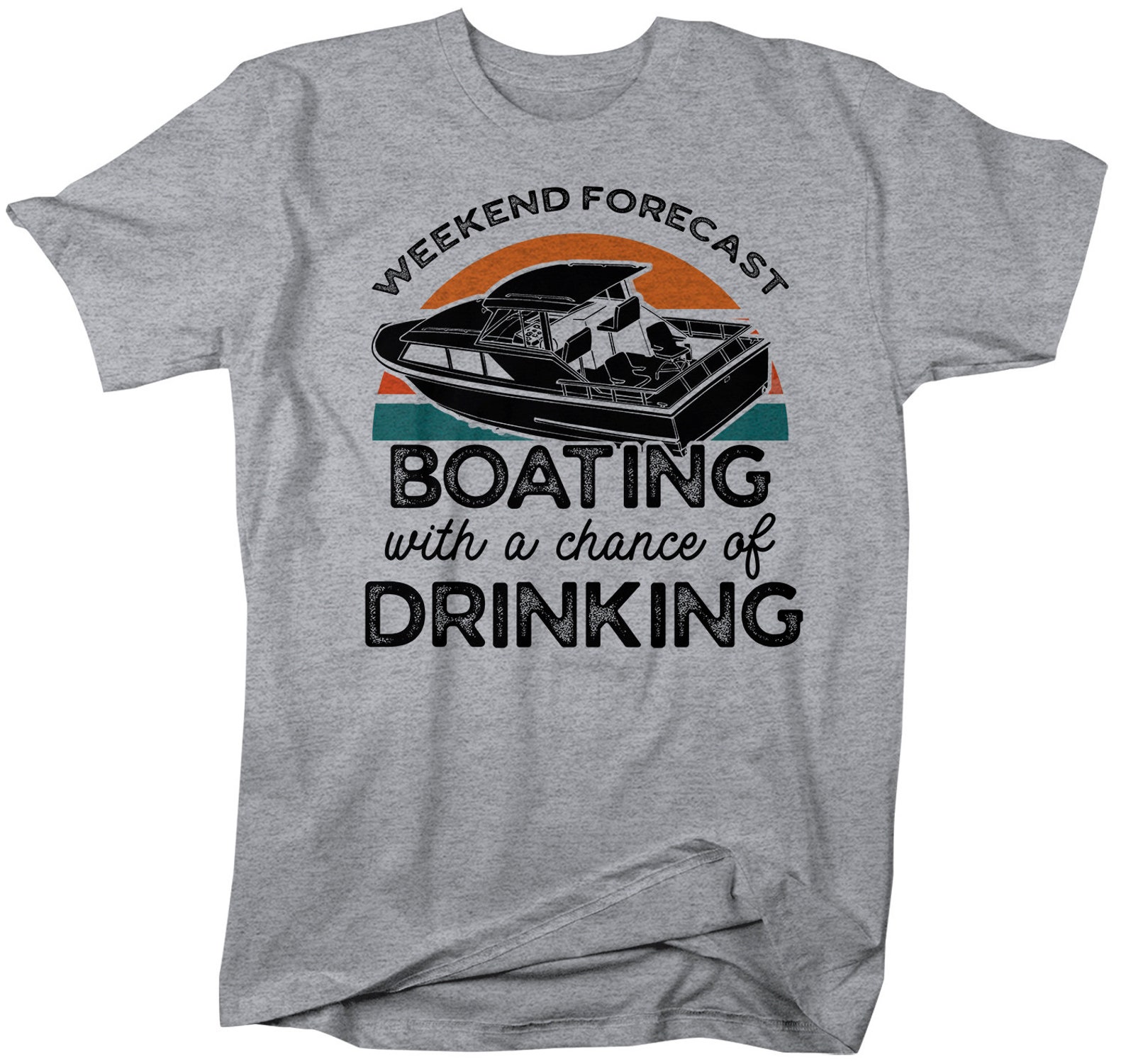 Men's Funny Boating T Shirt Weekend Forecast Shirt Boating Etsy