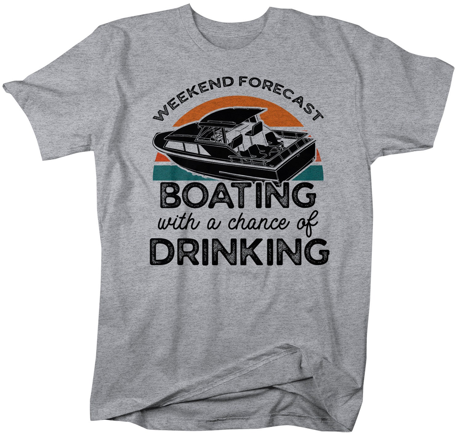 Men's Funny Boating T Shirt Weekend Forecast Shirt Boating Etsy