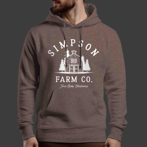 Men's Personalized Farm Hoodie Custom Barn Vintage Homestead Name Sweatshirt Pullover Minimal Gardener Farmer Logo Badge Rustic Gift Idea