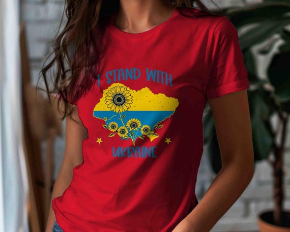 Men's Proudly Stand Ukraine Shirt Stop Oppression T-Shirt Save Sunflower Flag Resist Anti Maga TShirt Gift Idea Unisex Tee Men Grunge FDT