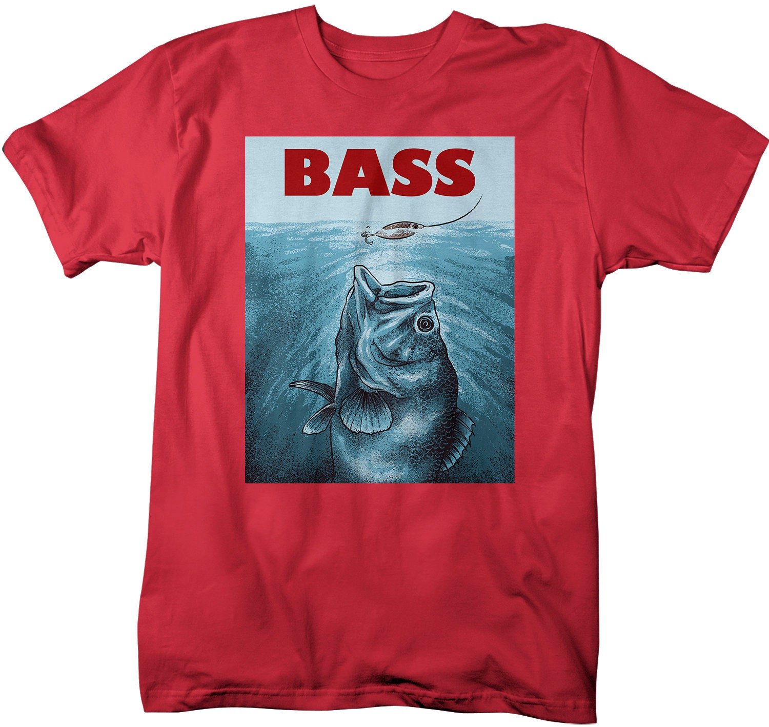 Men's Funny Bass Fishing T Shirt Fishing Shirts Bass Fisherman T-shirt  Fisherman Shirt Fishing Gift Idea Tee 