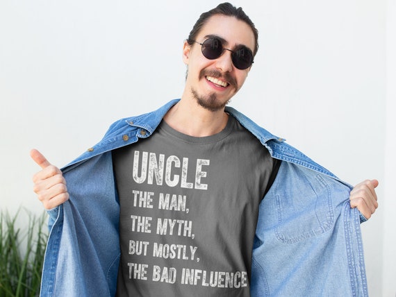 Mens Uncle The Man The Myth The Bad Influence Tshirt Uncle Gift Mens Uncle The Man The Myth The Bad Influence Tshirt Uncle Gift