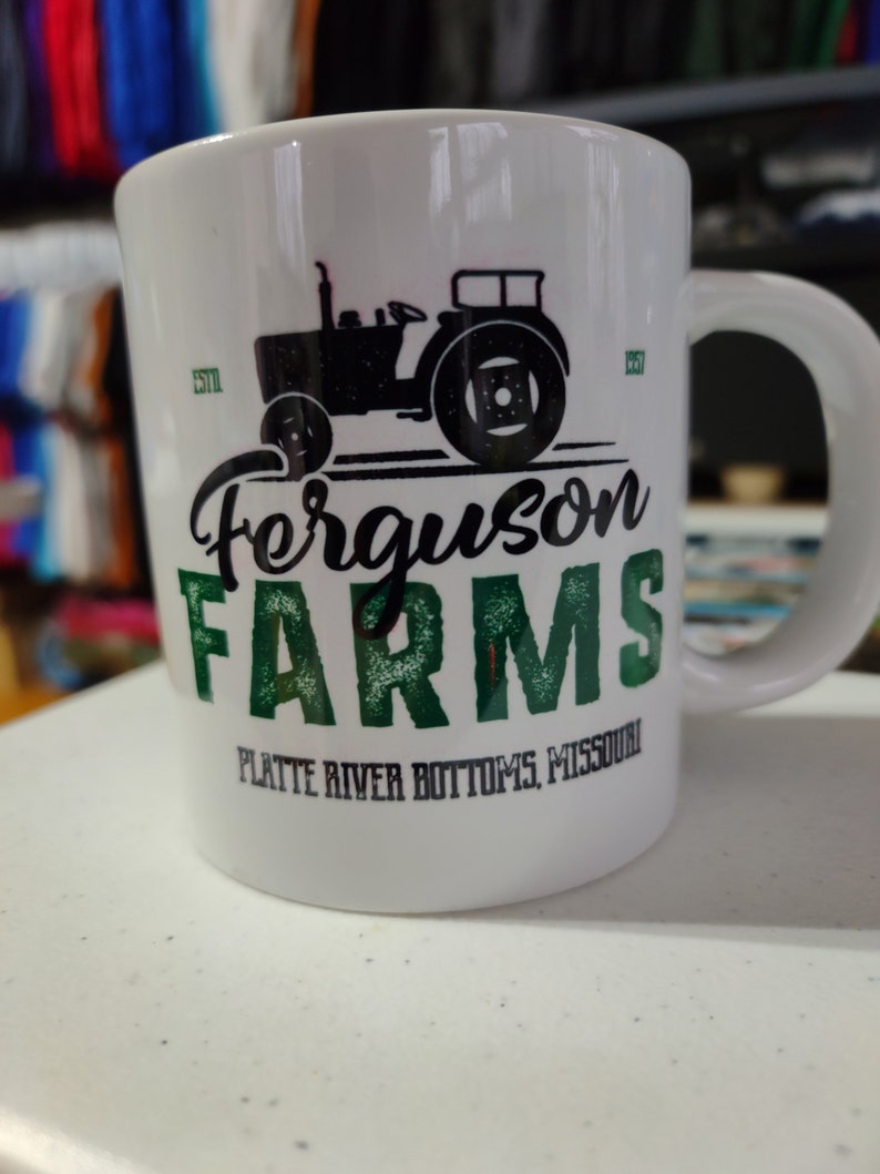 Personalized Farm Coffee Mug Vintage Farming Cup Personalized Farm Tractor Coffee Mugs Custom Farm Gift Farmer 15 oz. 20 oz. Jumbo image 5