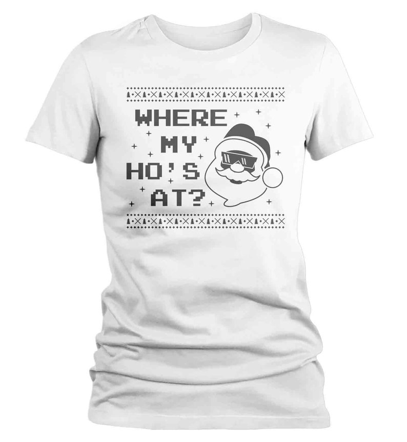 Women's Funny Christmas T Shirt Santa Shirt Christmas Etsy