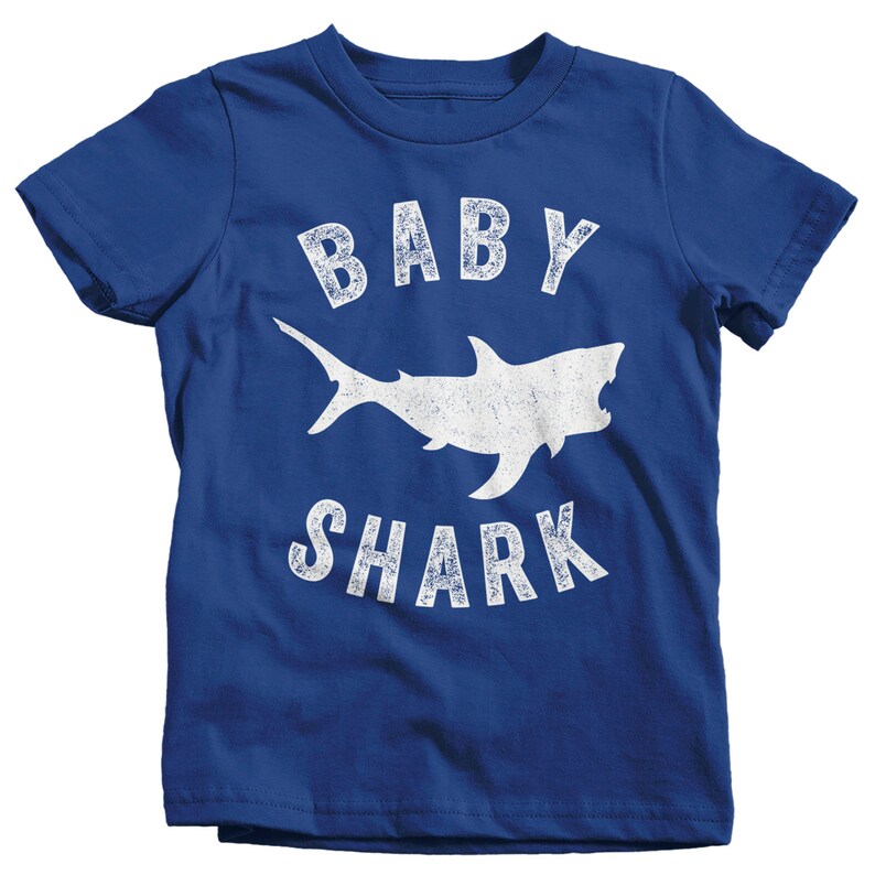 Kids Baby Shark T Shirt Shark Shirts Matching Baby Tshirt Etsy