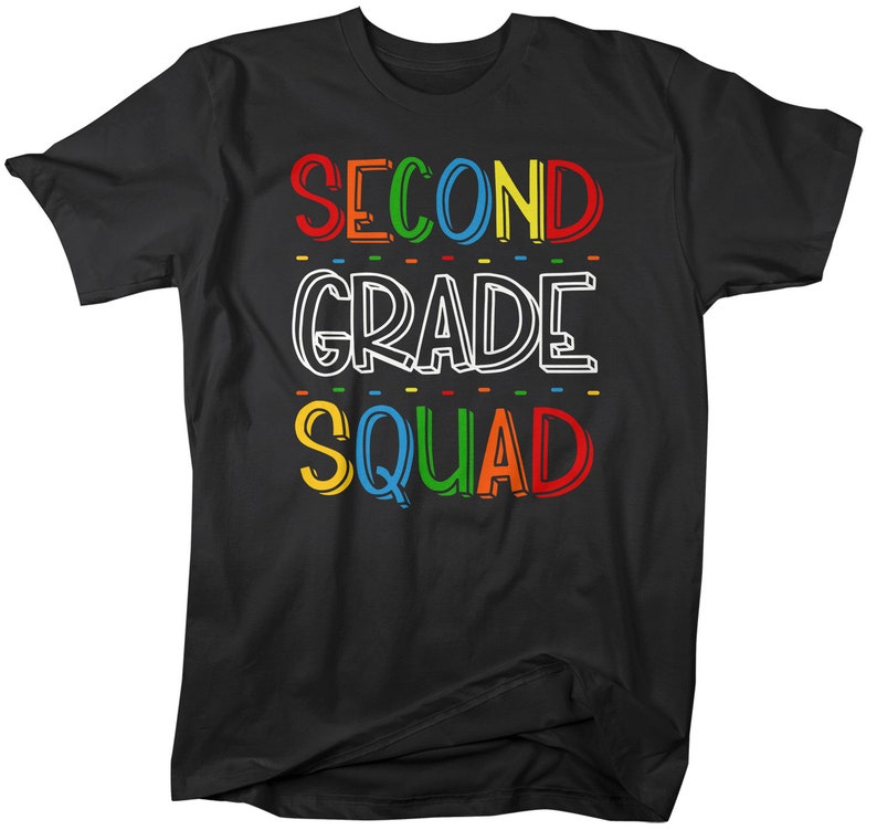 Men's Second Grade Teacher T Shirt 2nd Grade Squad T Shirt - Etsy