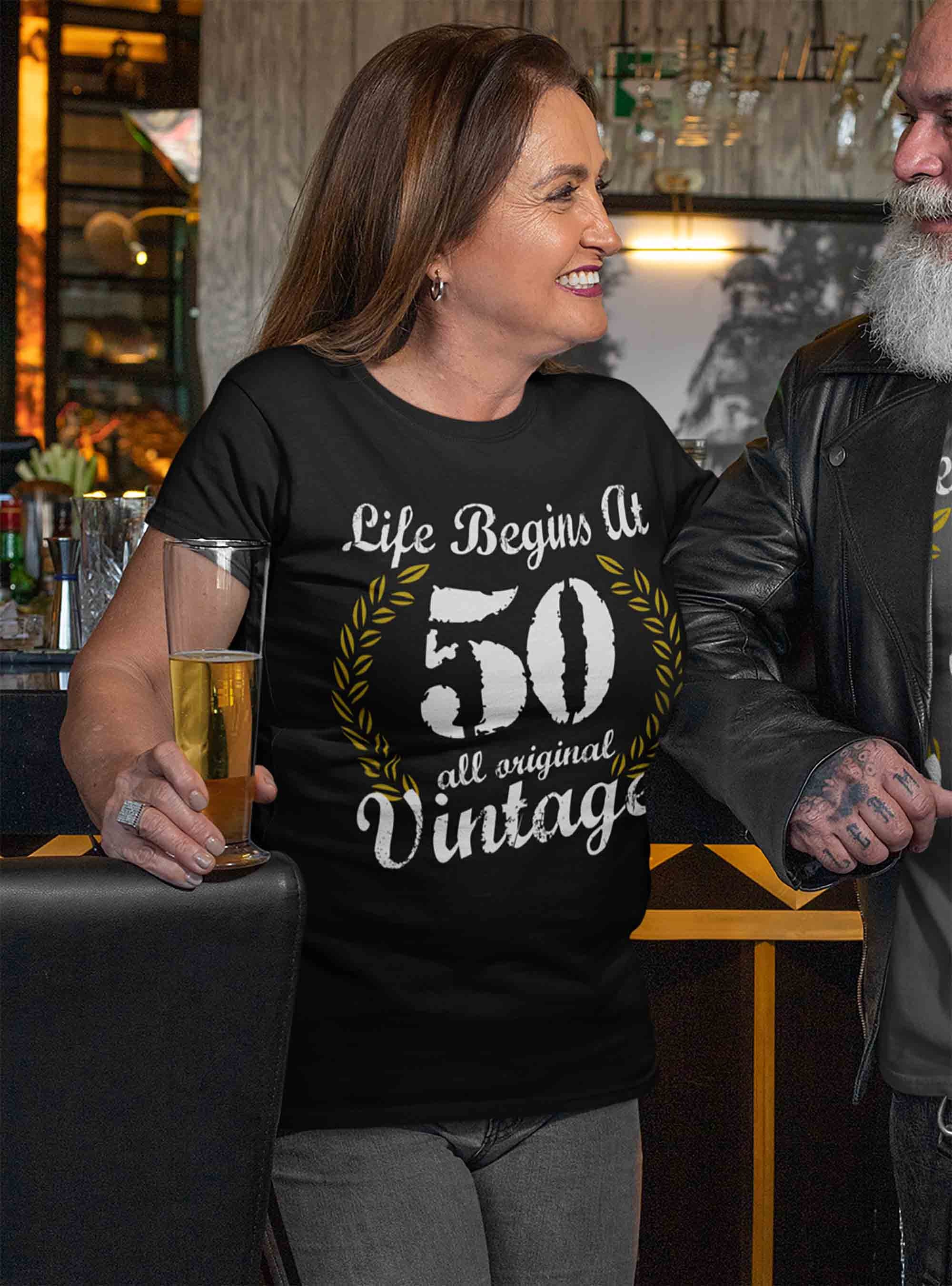 smeltet Mos trojansk hest Women's Funny 50th Birthday T Shirt Life Begins at Shirts - Etsy