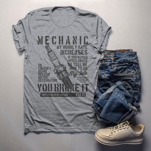 Birthday Best Mechanic Born In August T Men's 3D T-Shirt Back Print - Foto 5
