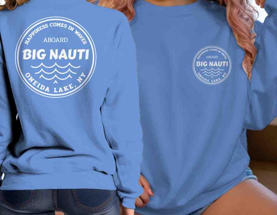 Men's Personalized Boat Gift Custom Sweatshirt Waves Nautical Yacht Captain Vintage Crewneck Sail Boater Pullover Sailor Unisex Gift Idea