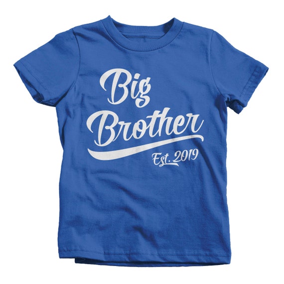 2019 T-Shirt Promoted to Shirt Baby Reveal Announcement Boy's Big Brother EST