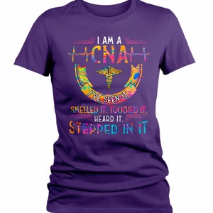 Women's Funny CNA T Shirt CNA Shirt Seen It Smelled It Stepped In It Tee Funny CNA Shirts Cna Gift Idea image 4