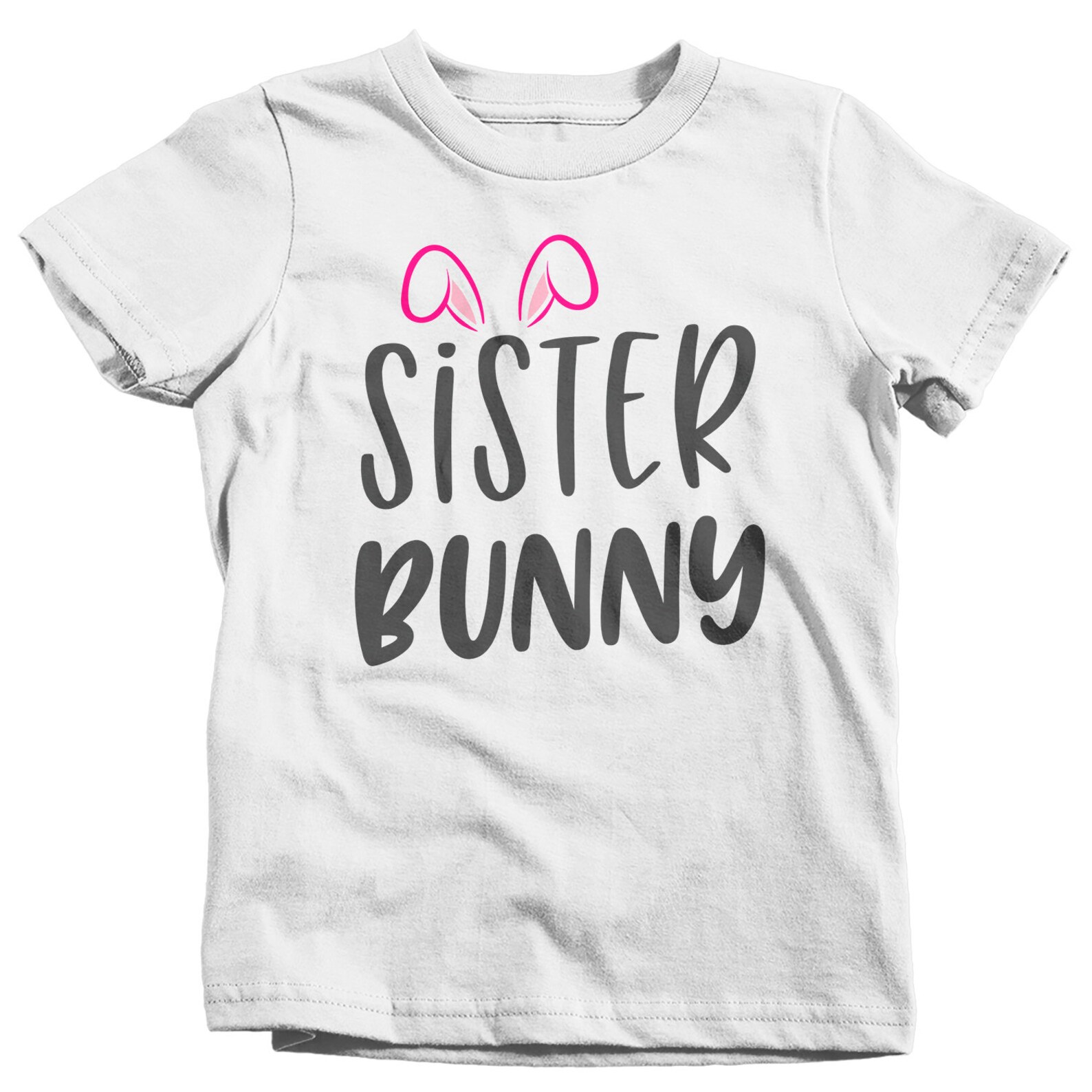 Girl's Easter Shirt Sister Bunny TShirts Cute Sisters Etsy