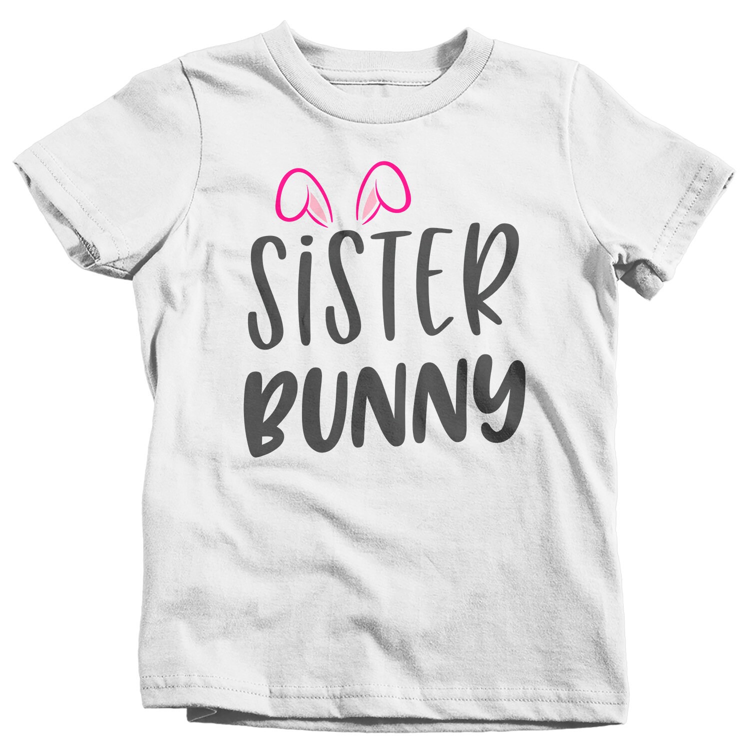 Girl's Easter Shirt Sister Bunny TShirts Cute Sisters Etsy