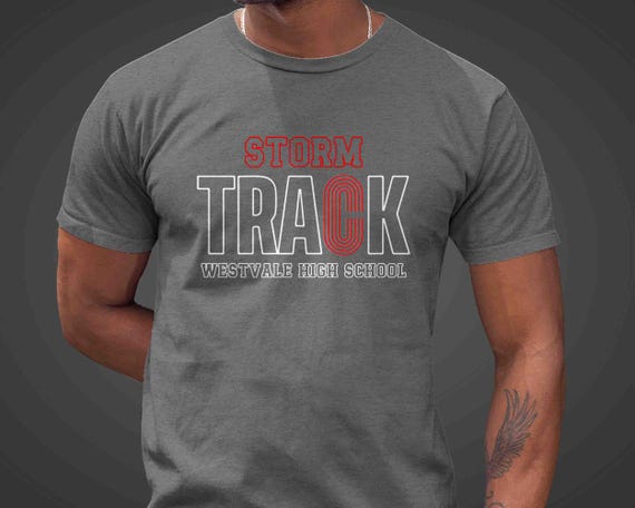 Men's Personalized Track & Field Shirt Runner T Shirt Run Modern Custom Track Star Tee Gift Team Logo Man Unisex Modern Track Tee