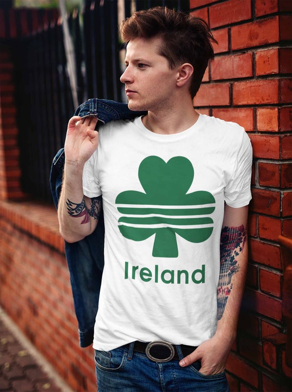 Men's Ireland T Shirt Clover Shirt St Patrick's Day Shirt St Patty's Day Shirt St Pat Clover Tshirt