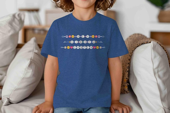 Kids Kindergarten Shirt Friendship Bracelet TShirt Cute Girl's T-Shirt Flowers Kindergartener T Shirt Cute Girl's Youth Gift Children's