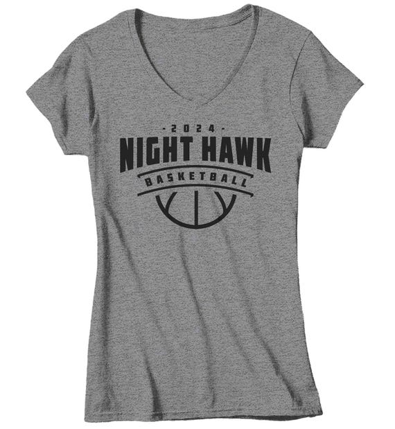 Women's Personalized Basketball T Shirt Custom Streetwear Dad Shirt Personalized Name Minimal Logo Mom Team Senior Custom Ladies Gift Idea