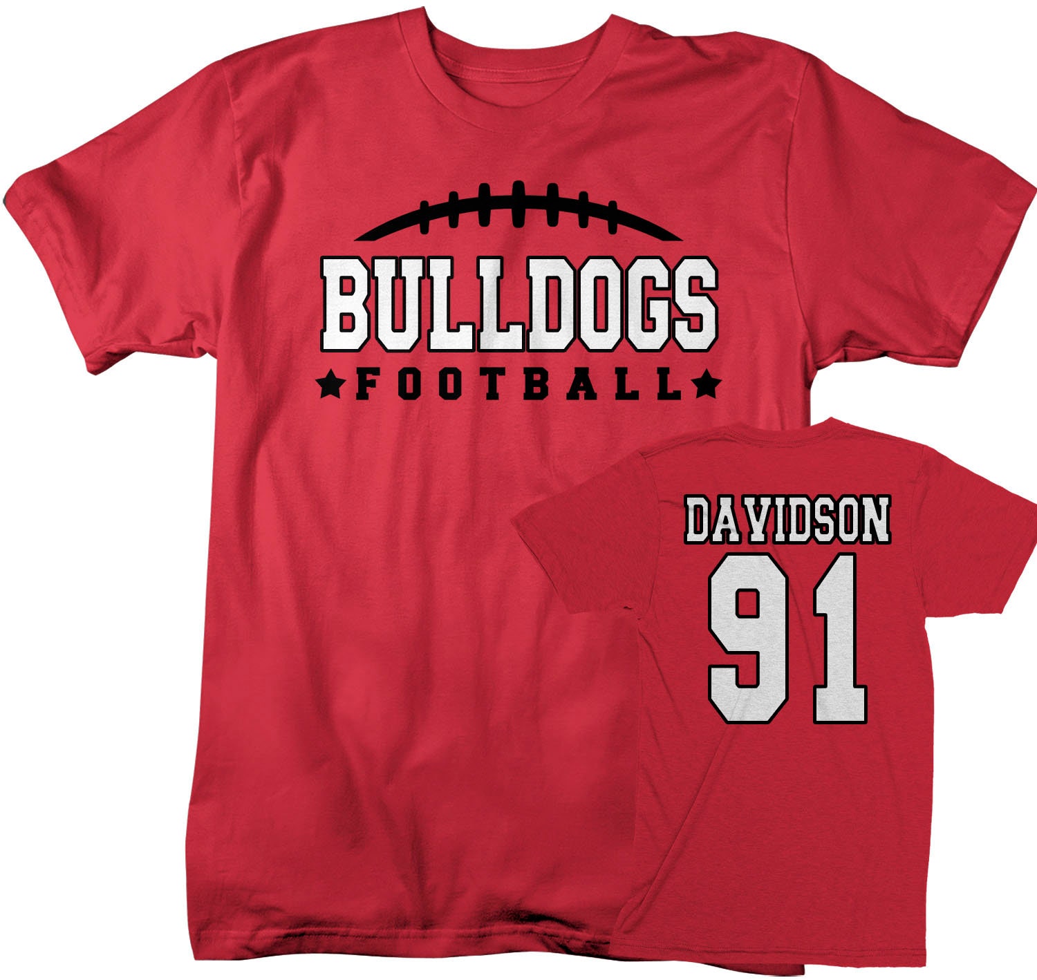 Kids Personalized Football T Shirt Custom Football Dad Shirt Personali