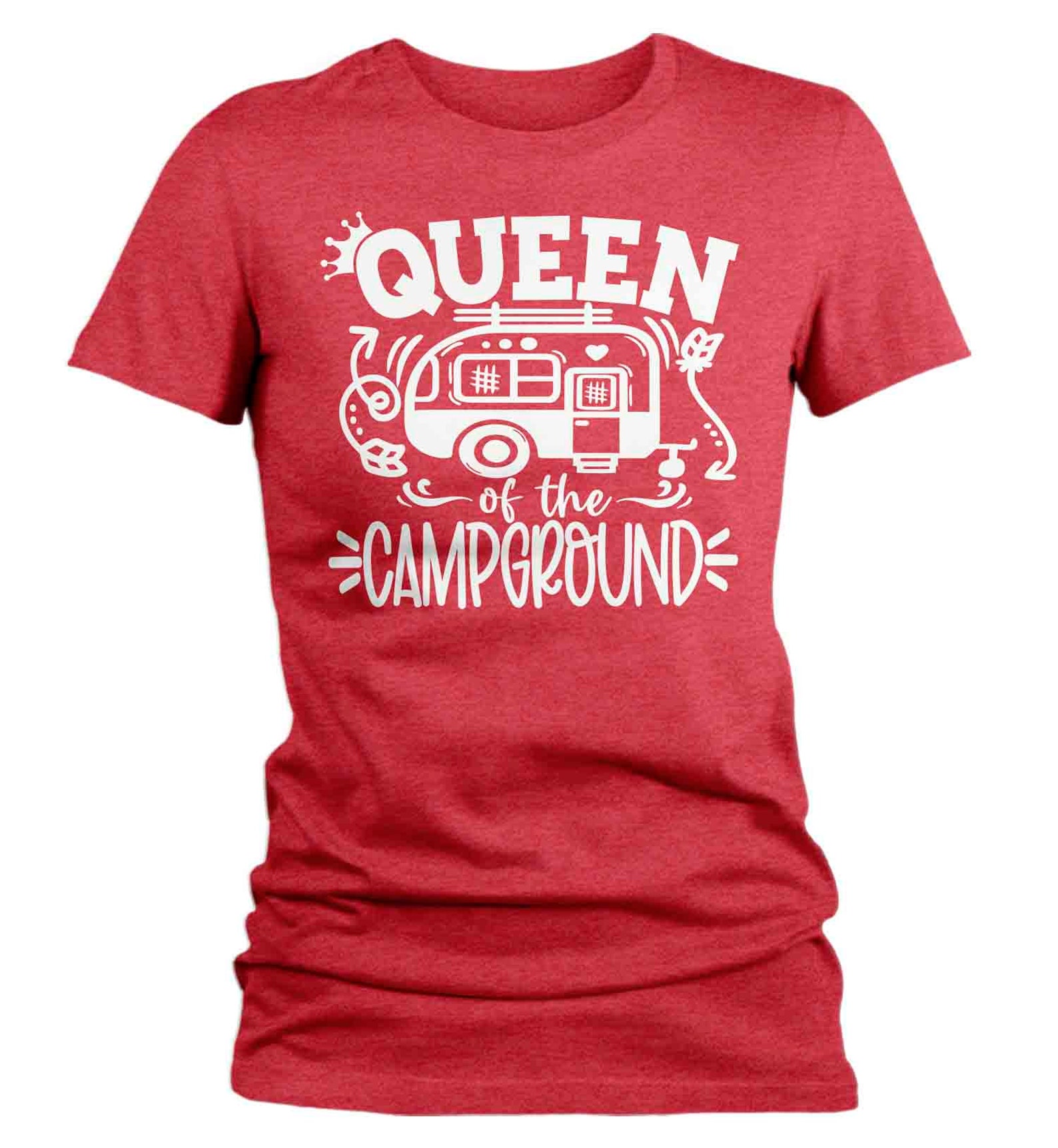 Women's Funny Camping Shirt Queen of the Campground T Etsy