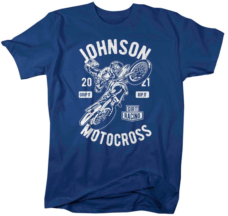 Men's Personalized Motocross Shirt Racing Tshirt Custom - Etsy
