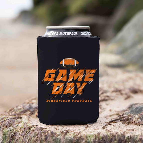 Personalized Football Cozie Custom Football Player 12 Oz. Can Foam Game Day Coachs Football Dad Team Pride Custom Coach Gift Idea Can Hugger