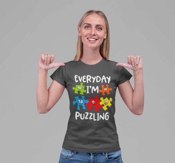 Doryti Everyday Im Puzzling Autism Awareness Funny Women Sweatshirt tee Doryti Everyday Im Puzzling Autism Awareness Funny Women Sweatshirt tee