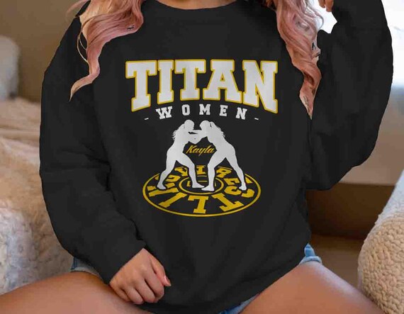 Men's Personalized Wrestling Sweatshirt Custom Wrestler Dad Athletic Logo Team Crewneck Female Wrestlers Custom Unisex Shirts Gift Idea