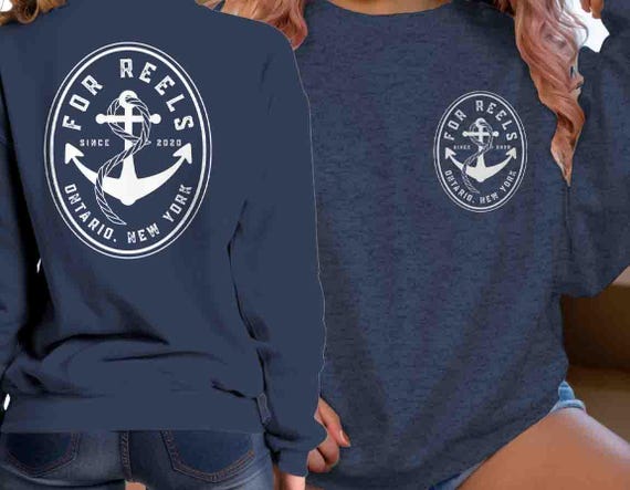 Men's Custom Boat Sweatshirt Personalized Captain Yacht Boater Accessory Nautical Anchor Yachting Sailing Pullover Unisex Mans Gift Idea